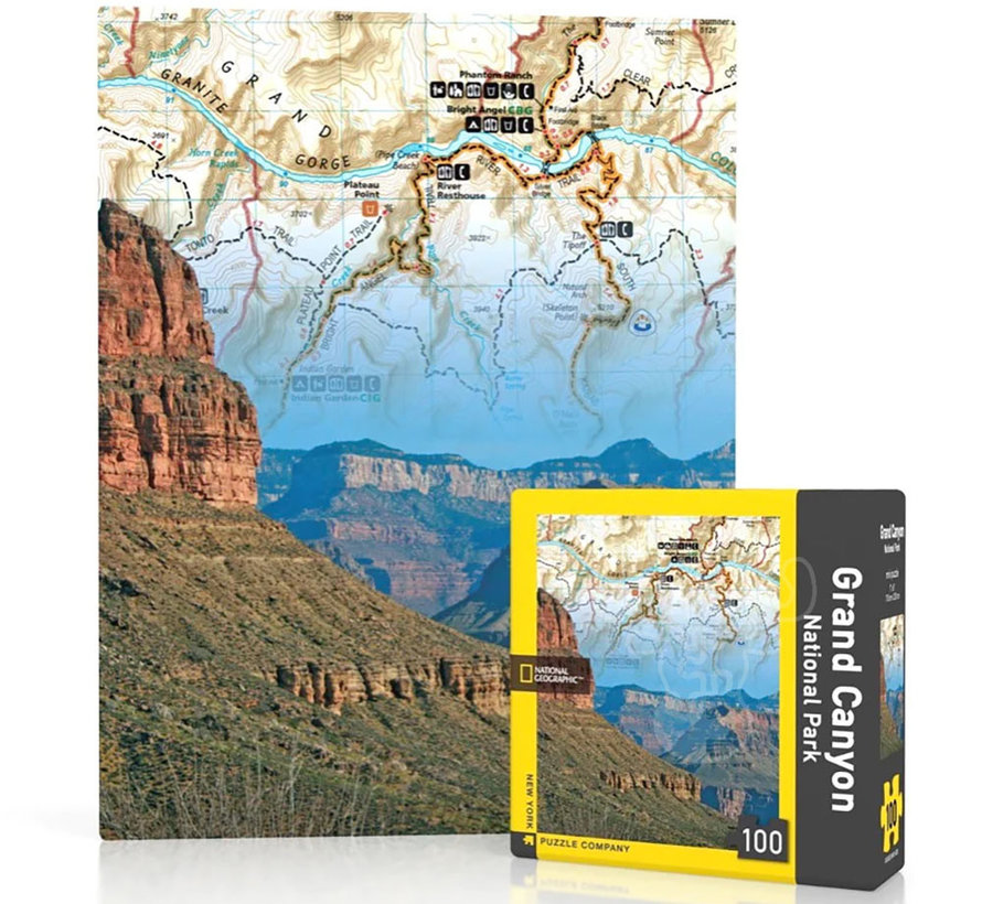 New York Puzzle Co. National Geographic: Grand Canyon Mini Puzzle 100pcs