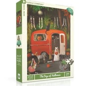 New York Puzzle Company New York Puzzle Co. Janet Hill: The Dogs of Halloween Ride Puzzle 500pcs