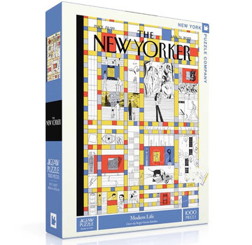 New York Puzzle Company New York Puzzle Co. The New Yorker: Modern Life Puzzle 1000pcs*