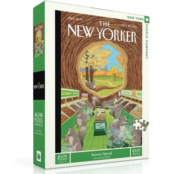 New York Puzzle Company New York Puzzle Co. The New Yorker: Season's Special Puzzle 1000pcs