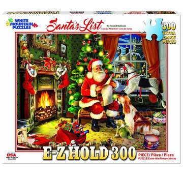 White Mountain White Mountain Santa's List Puzzle 300pcs