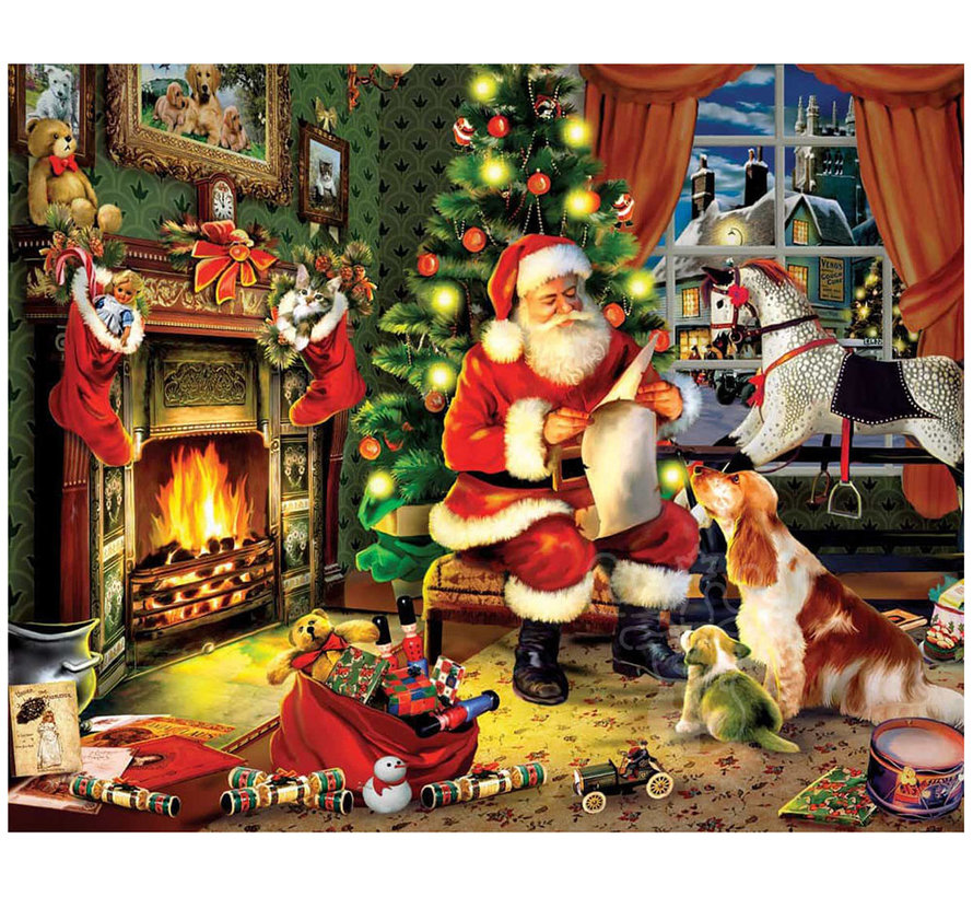 White Mountain Santa's List E-Z Hold Puzzle 300pcs