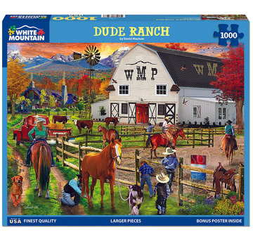 White Mountain White Mountain Dude Ranch Puzzle 1000pcs