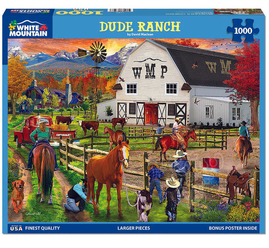 White Mountain Dude Ranch Puzzle 1000pcs