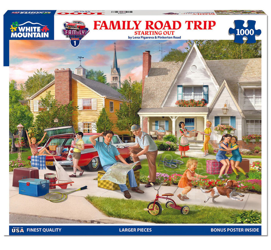 White Mountain Family Road Trip  - Starting Out Puzzle 1000pcs