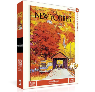 New York Puzzle Company New York Puzzle Co. The New Yorker: Covered Bridge Puzzle 1000pcs *