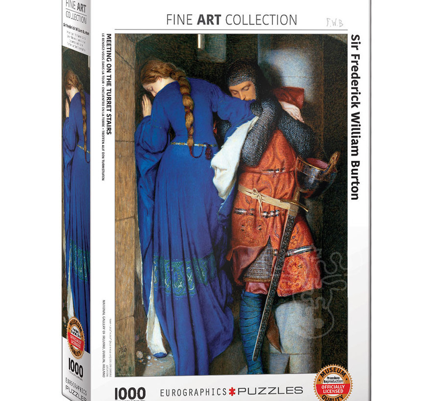 Eurographics Fine Art Burton: Meeting on the Turret Stairs Puzzle 1000pcs