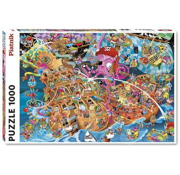 Piatnik Piatnik The Pink Pirate Puzzle 1000pcs