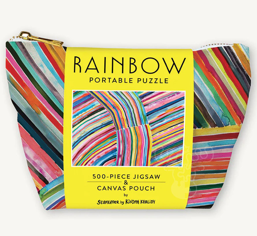 Chronicle Rainbow Portable Puzzle 500pcs & Canvas Pouch