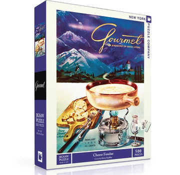 New York Puzzle Company New York Puzzle Co. Gourmet: Cheese Fondue Puzzle 500pcs