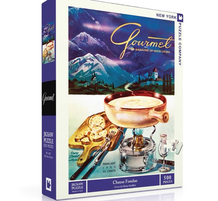 New York Puzzle Co. Gourmet: Cheese Fondue Puzzle 500pcs