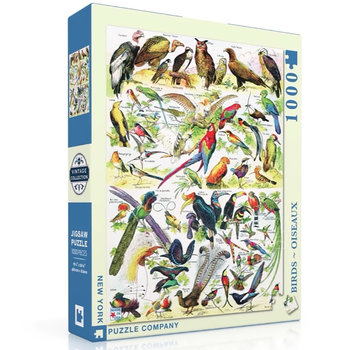 New York Puzzle Company New York Puzzle Co. Vintage Collection: Birds ~ Oiseaux Puzzle 1000pcs
