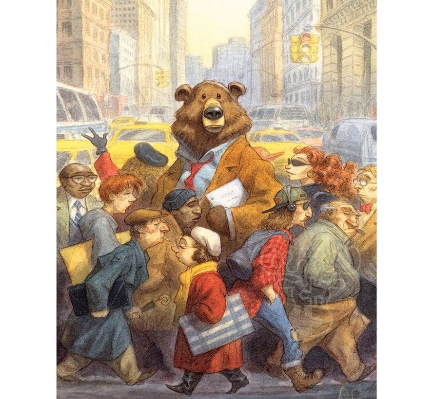 New York Puzzle Co. Peter de Sève: City Bear Puzzle 1000pcs