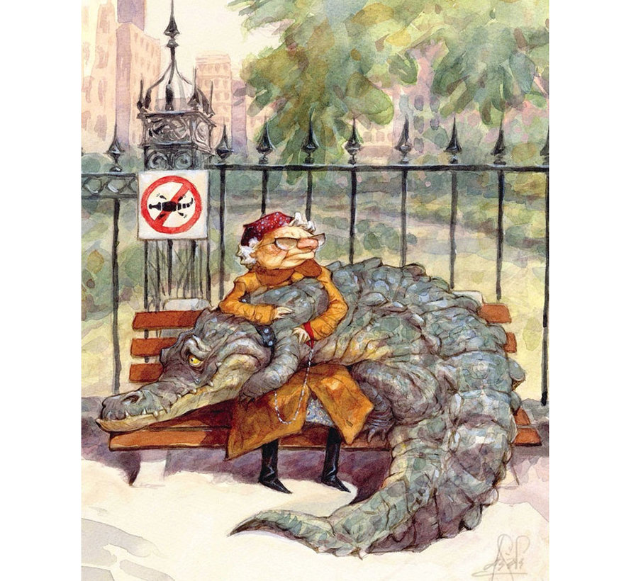 New York Puzzle Co. Peter de Sève: Crocodile Tears Puzzle 500pcs