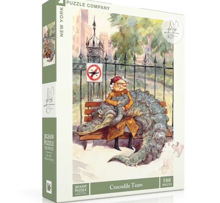 New York Puzzle Co. Peter de Sève: Crocodile Tears Puzzle 500pcs