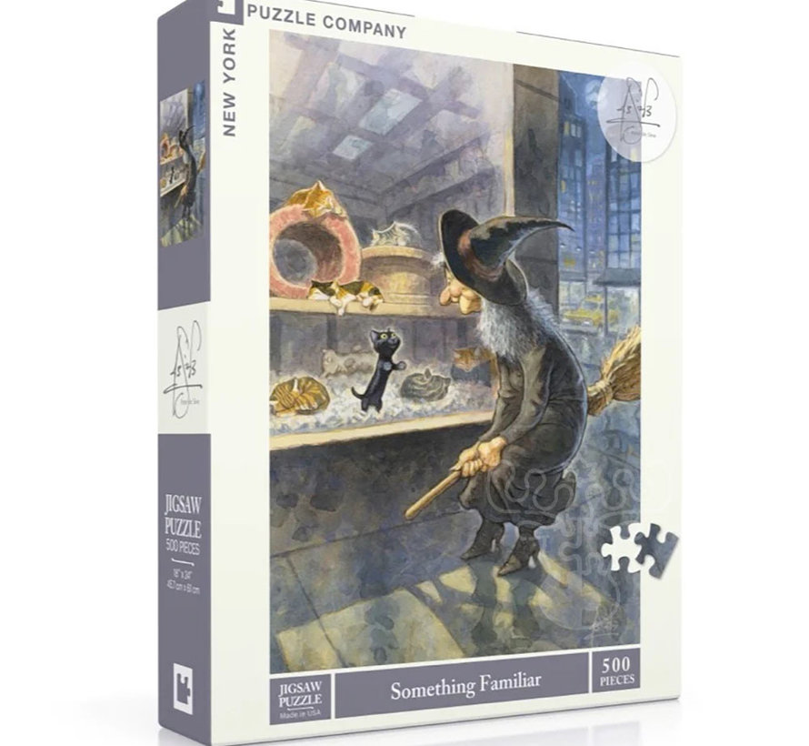 New York Puzzle Co. Peter de Sève: Something Familiar Puzzle 500pcs