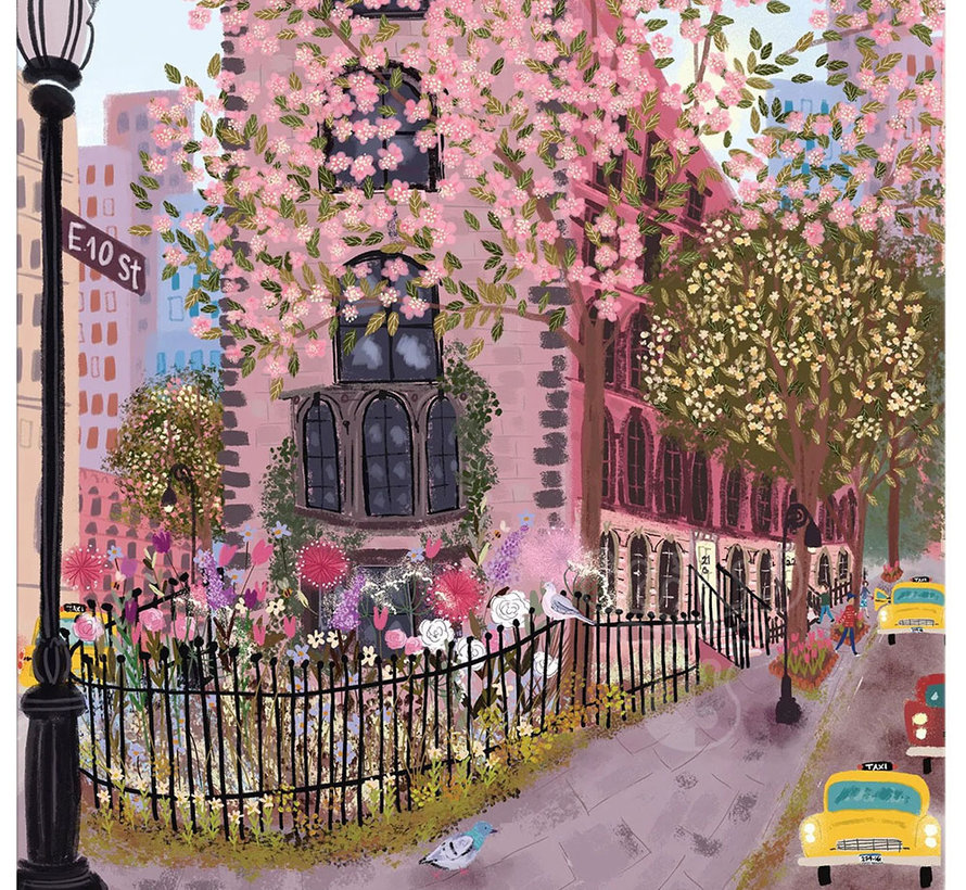 Galison Joy Laforme Blooming Streets Puzzle 500pcs
