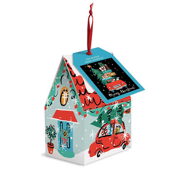 Galison Galison Christmas Car Mini Puzzle 130pcs Ornament Box