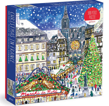 Galison Galison Michael Storrings Christmas in France Puzzle 500pcs