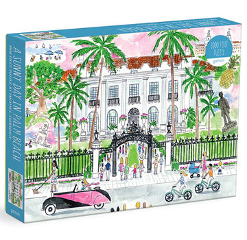 Galison Galison Michael Storrings A Sunny Day in Palm Beach Puzzle 1000pcs