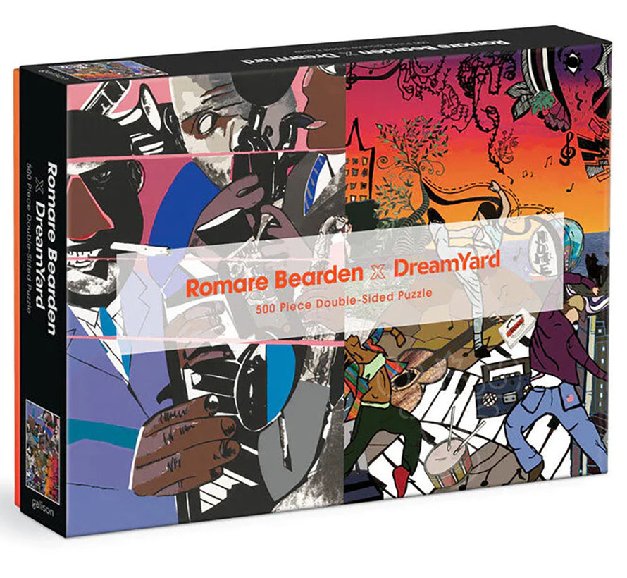 FINAL SALE Galison Romare Bearden x Dreamyard Double Sided Puzzle 500pcs-CL