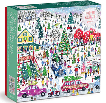 Galison Galison Michael Storrings A Day at the Christmas Tree Farm Puzzle 1000pcs