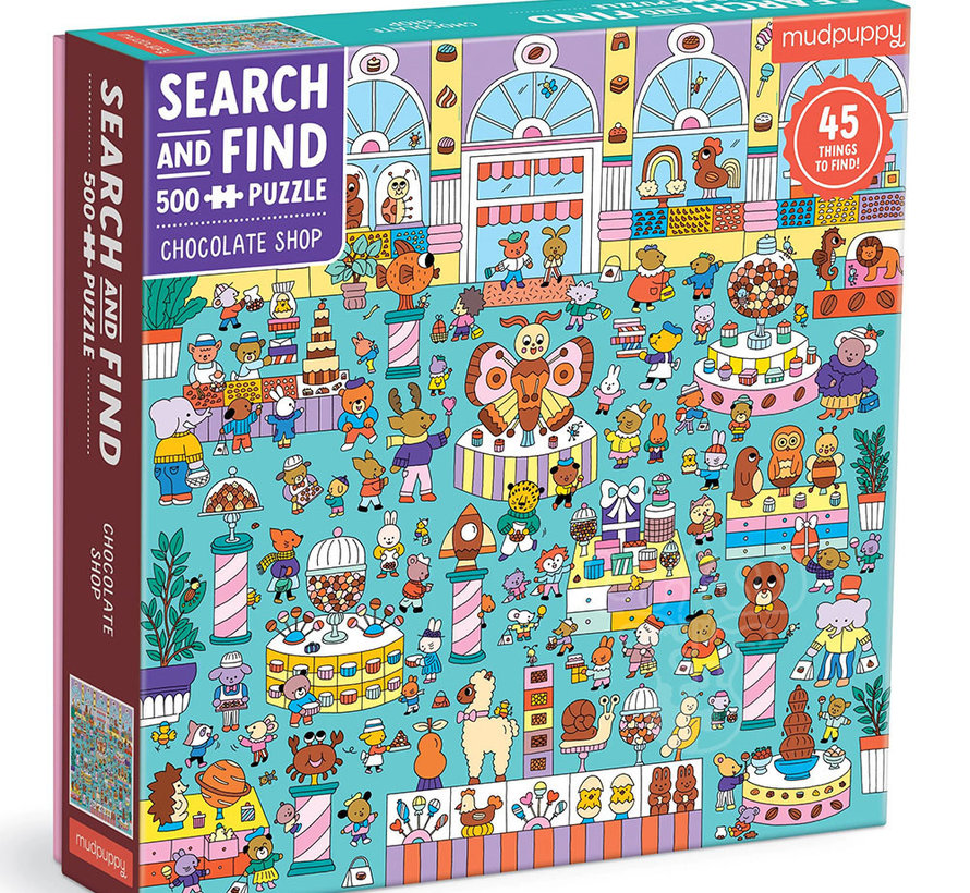 Mudpuppy Search and Find Chocolate Shop Puzzle 500pcs