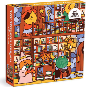 Mudpuppy Mudpuppy The Wizard's Library Puzzle 500pcs