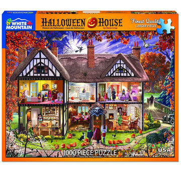 White Mountain White Mountain Halloween House Puzzle 1000pcs