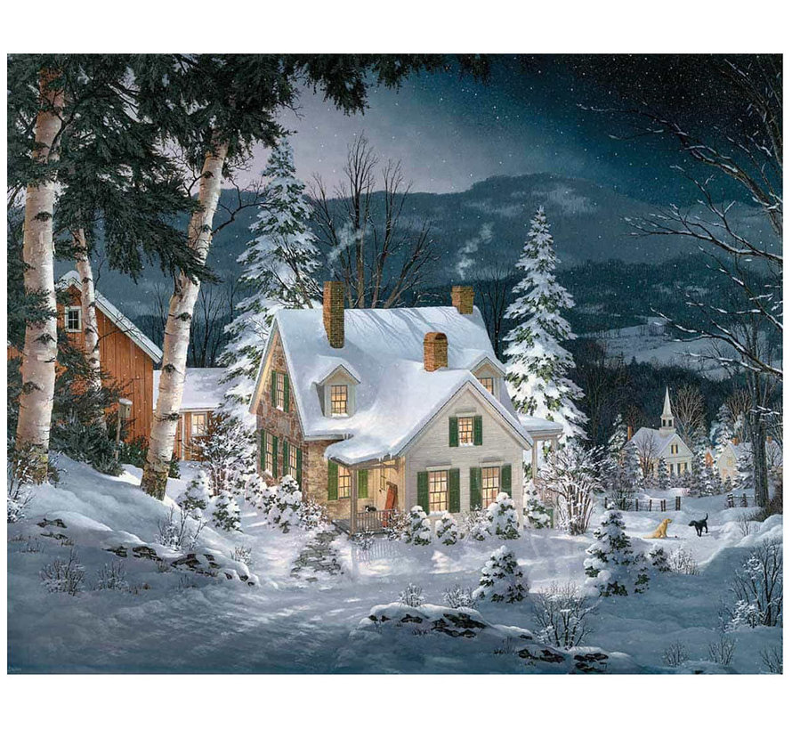 White Mountain Friends in Winter Puzzle 1000pcs