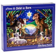 Vermont Christmas Company Vermont Christmas Co. A Child is Born Puzzle 550pcs