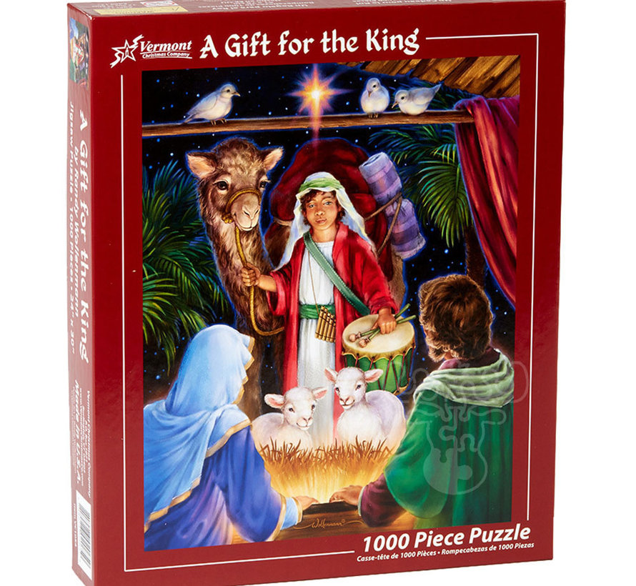 Vermont Christmas Co. A Gift for the King Puzzle 1000pcs