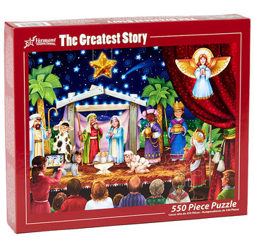 Vermont Christmas Company Vermont Christmas Co. The Greatest Story Puzzle 550pcs