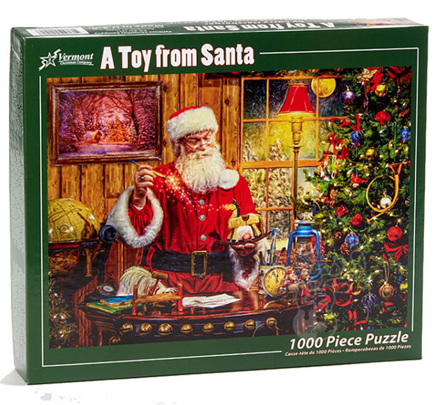 FINAL SALE Vermont Christmas Co. A Toy from Santa Puzzle 1000pcs