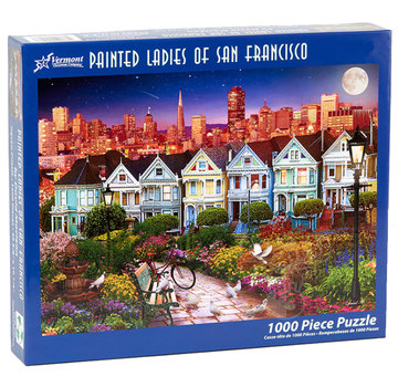 Vermont Christmas Company Vermont Christmas Co. Painted Ladies of San Francisco Puzzle 1000pcs