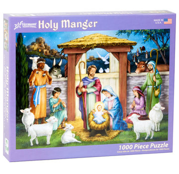 Vermont Christmas Company FINAL SALE Vermont Christmas Co. Holy Manger Puzzle 1000pcs