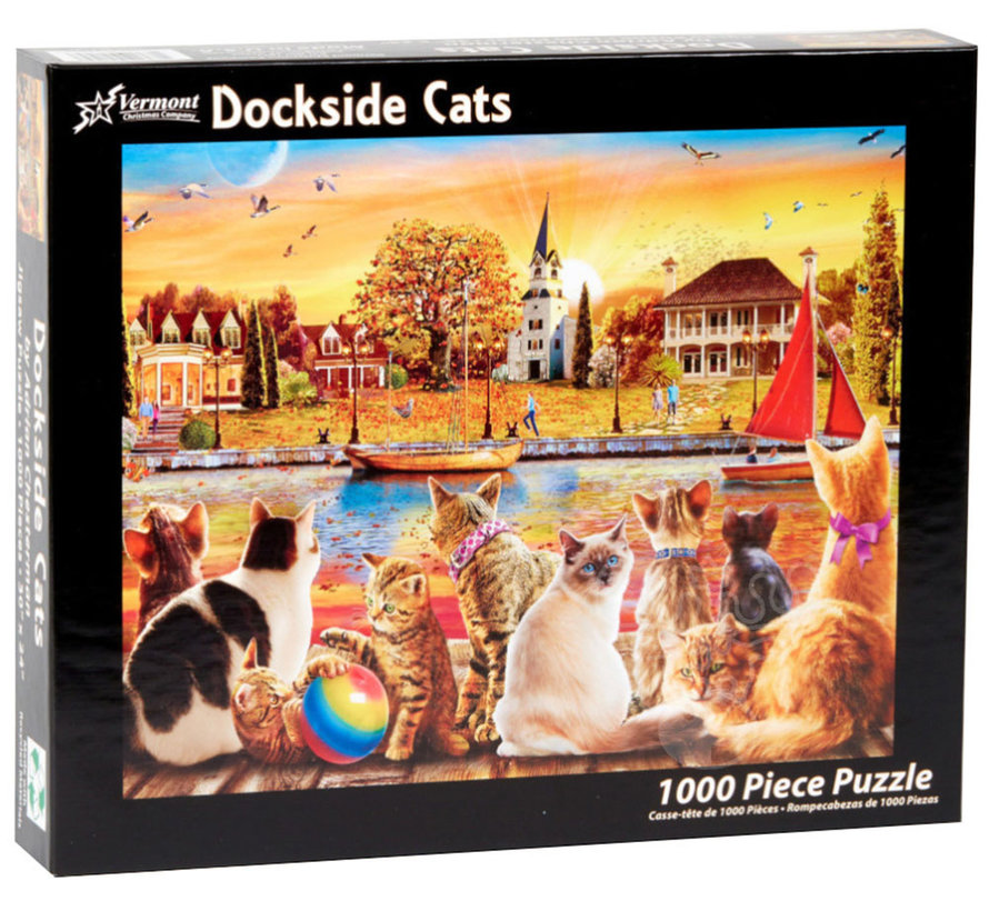 Vermont Christmas Co. Dockside Cats Puzzle 1000pcs