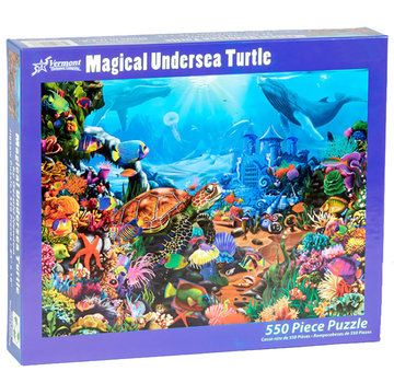 Vermont Christmas Company Vermont Christmas Co. Magical Undersea Turtle Puzzle 550pcs