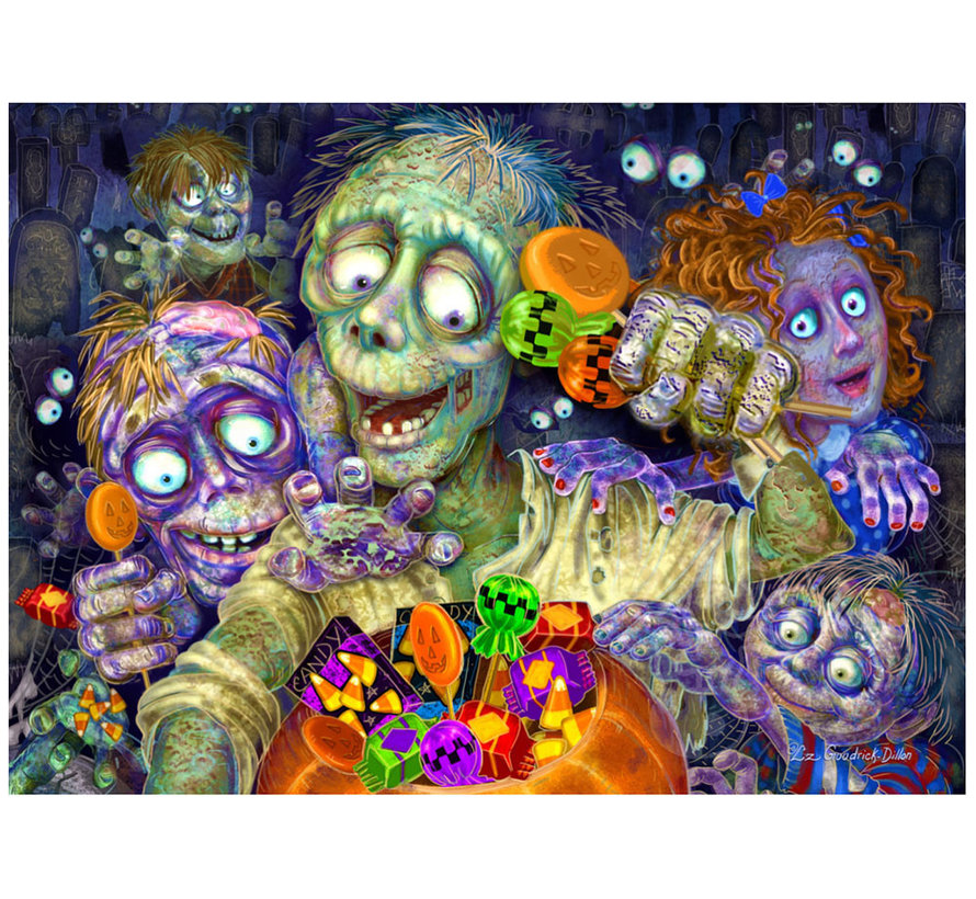 Vermont Christmas Co. Zombies Like Candy Puzzle 1000pcs