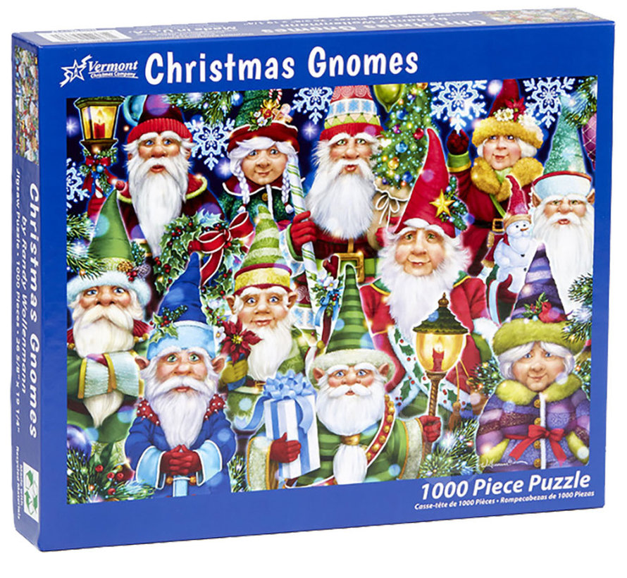 Vermont Christmas Co. Christmas Gnomes Puzzle 1000pcs