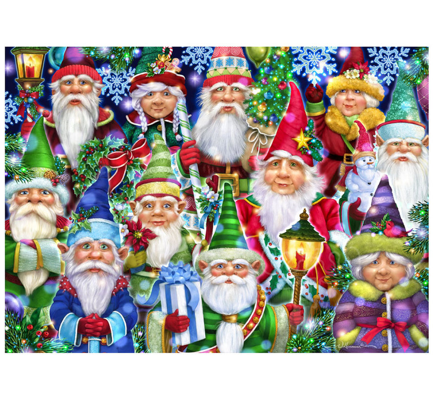 Vermont Christmas Co. Christmas Gnomes Puzzle 1000pcs