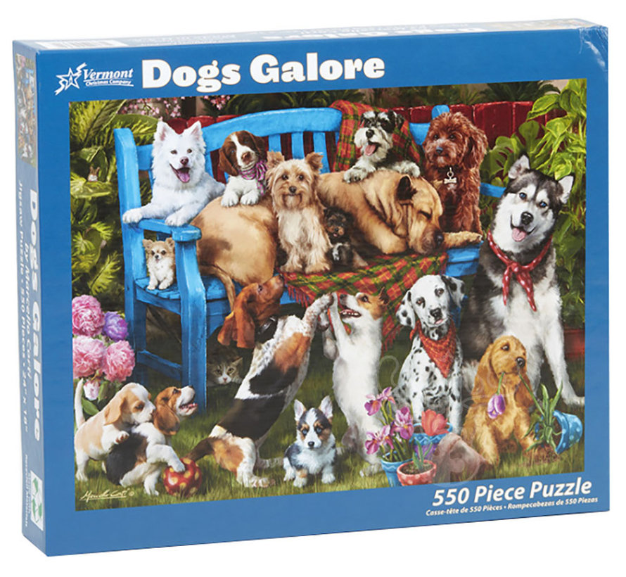 Vermont Christmas Co. Dogs Galore Puzzle 550pcs