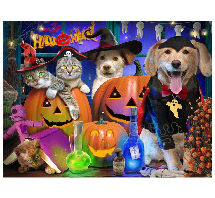 Vermont Christmas Co. Halloween Pets Puzzle 550pcs