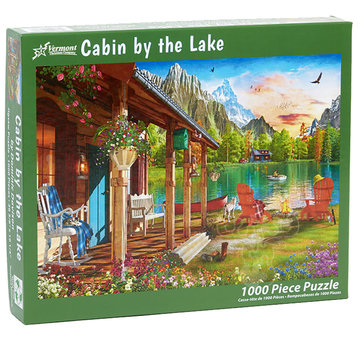 Vermont Christmas Company Vermont Christmas Co. Cabin by the Lake Puzzle 1000pcs