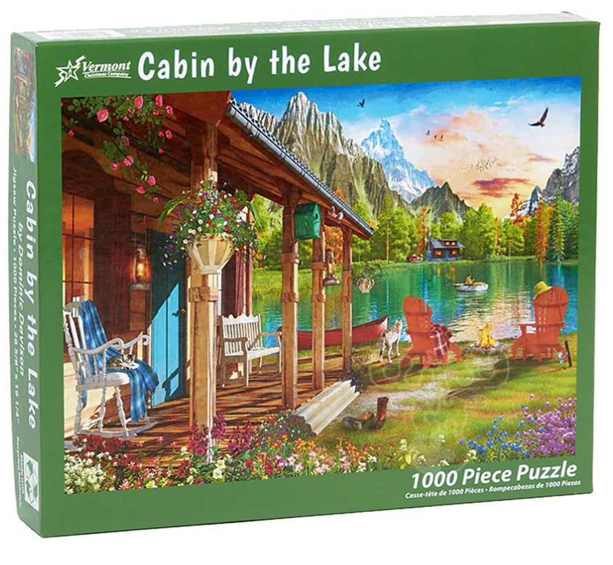 Vermont Christmas Co. Cabin by the Lake Puzzle 1000pcs