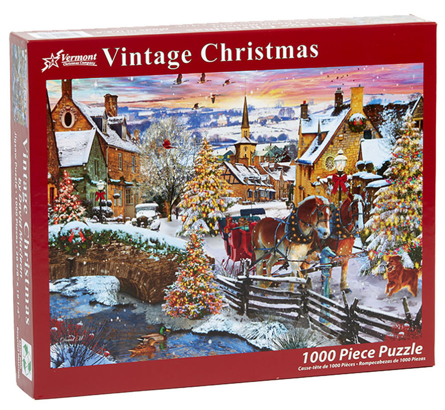 Vermont Christmas Co. Vintage Christmas Puzzle 1000pcs
