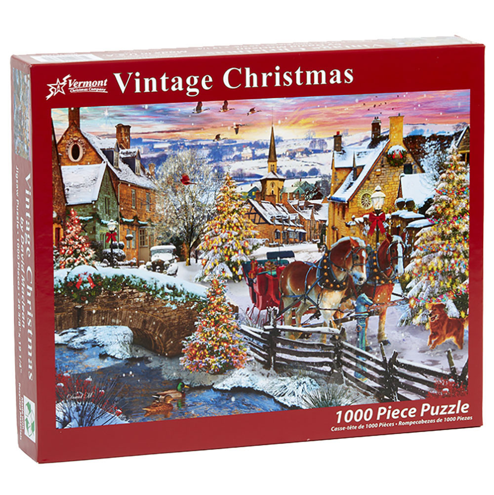 Vermont Christmas Company 1000 Piece Winter Birdhouse Jigsaw Puzzle