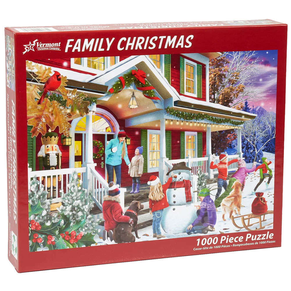 Vermont Christmas Co. Family Christmas Puzzle 1000pcs Puzzles Canada