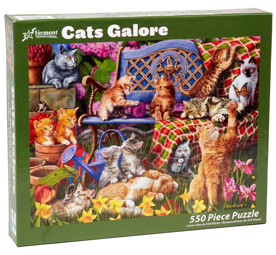 Vermont Christmas Co. Cats Galore Puzzle 550pcs