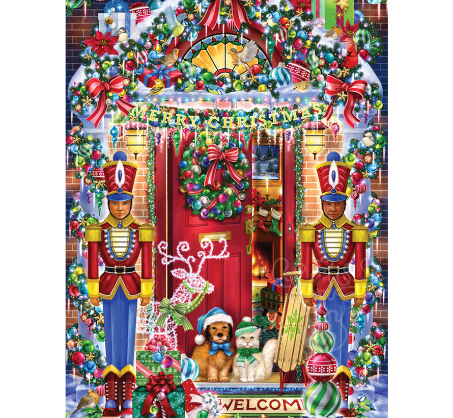 Vermont Christmas Co. Christmas Welcome Puzzle 1000pcs
